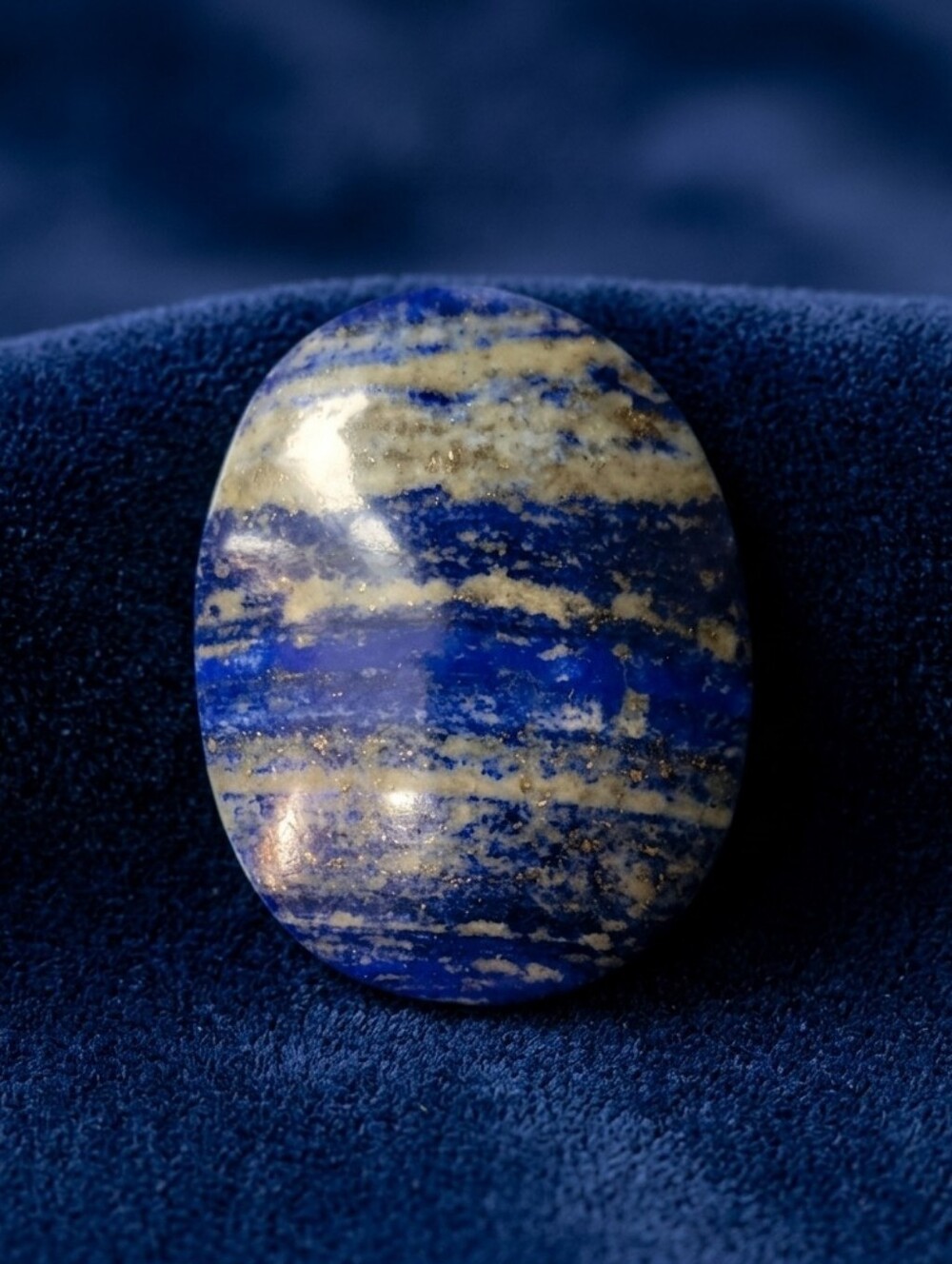 Lapis Lazuli Crystal Palm Stone